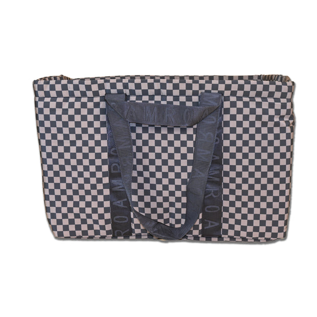 ROAM CHECKERED NEO SHOPPER TAUPE & BLACK