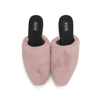 ROAM CLOUD MULE BLUSH FAUX FUR