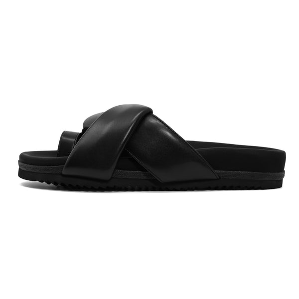 ROAM FOLDY TOE BLACK VEGAN LEATHER