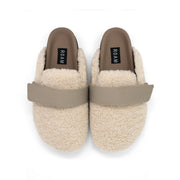 ROAM FUZZY LOAFER MULE BONE FAUX SHEARLING