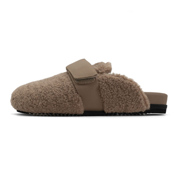 ROAM FUZZY LOAFER MULE OAT FAUX SHEARLING