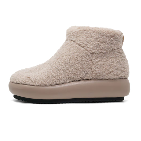 ROAM FUZZY MAGIC MOON BOOTIE CEMENT FAUX SHEARLING