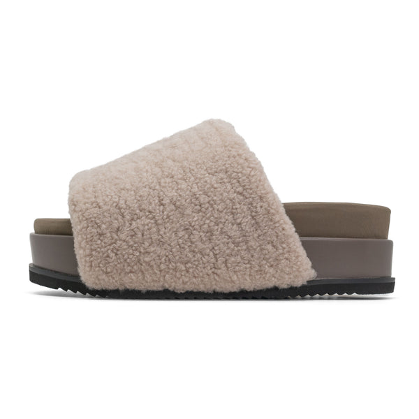 ROAM FUZZY PLATFORM CEMENT FAUX SHEARLING