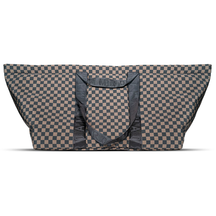 ROAM CHECKERED NEO SHOPPER TAUPE & BLACK