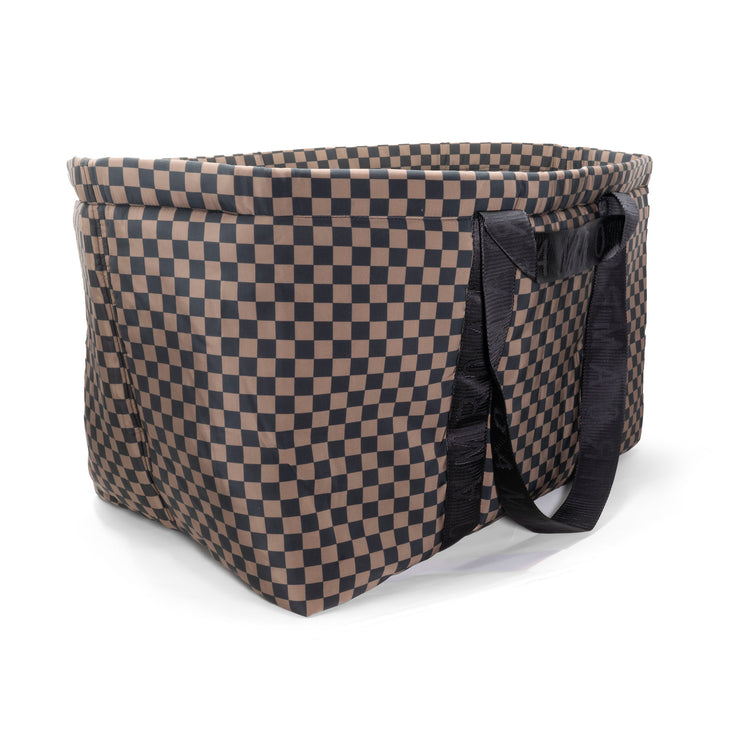 ROAM CHECKERED NEO SHOPPER TAUPE & BLACK