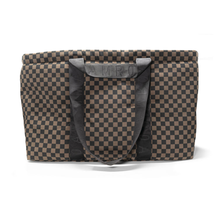 ROAM CHECKERED NEO SHOPPER TAUPE & BLACK